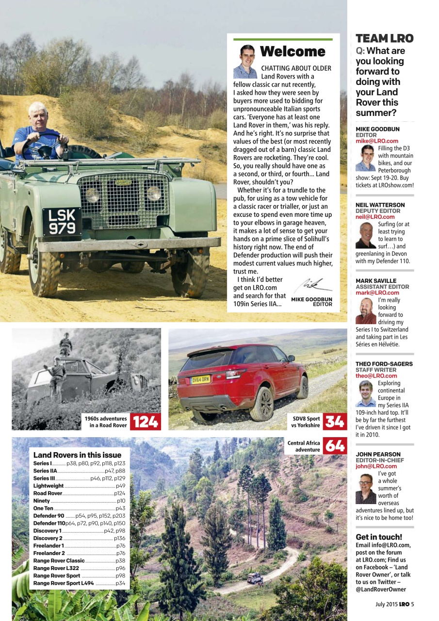 Land Rover Owner Preview Pages