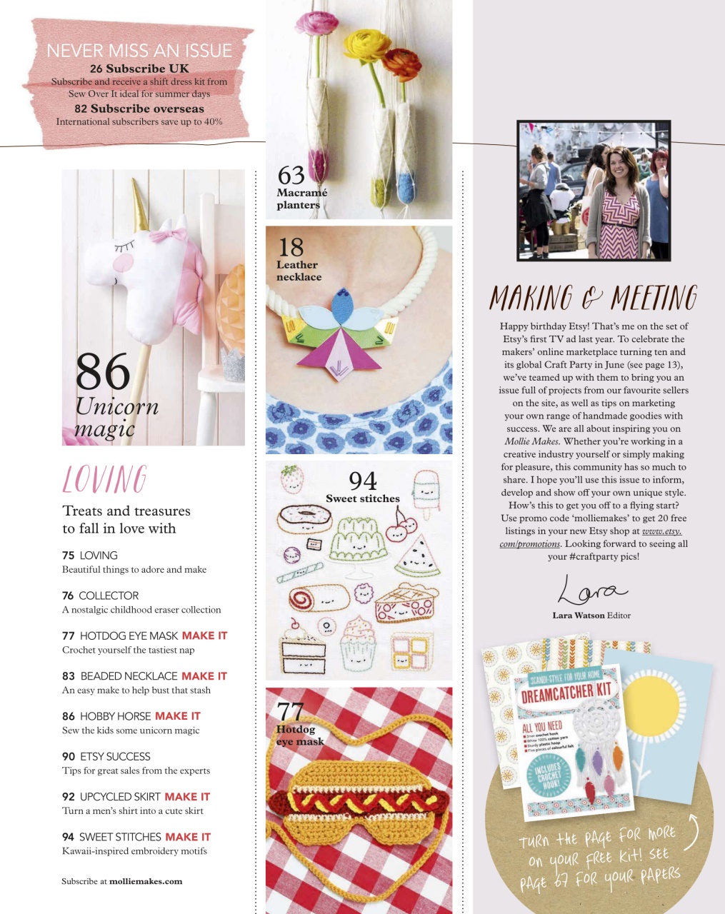 Mollie magazine Preview Pages