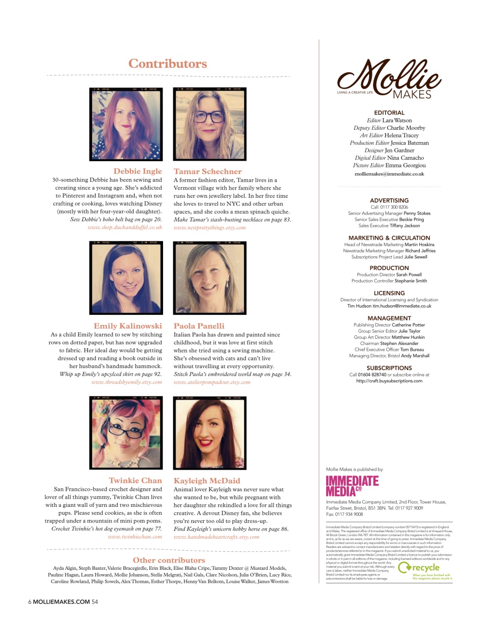 Mollie magazine Preview Pages