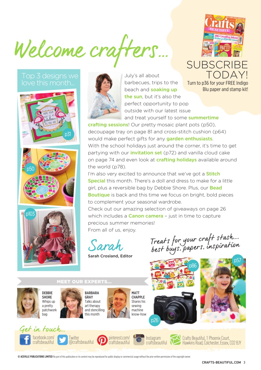 Crafts Beautiful Preview Pages