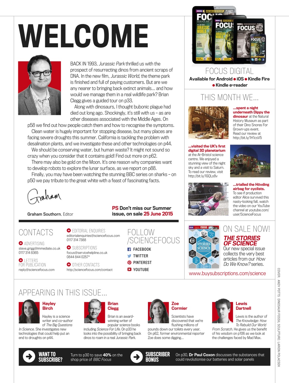 BBC Science Focus Magazine Preview Pages