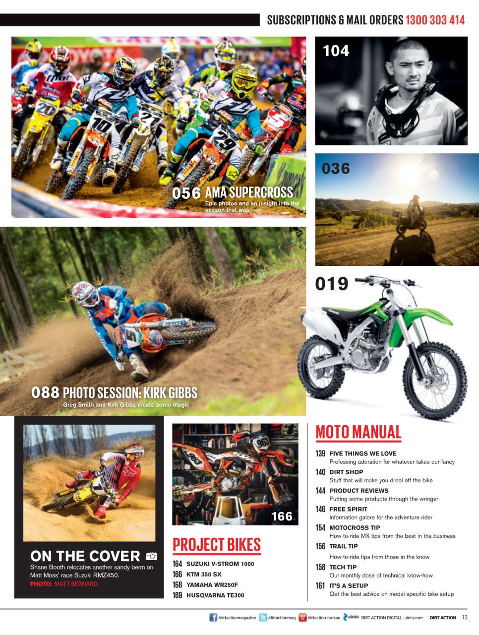 Dirt Action Preview Pages