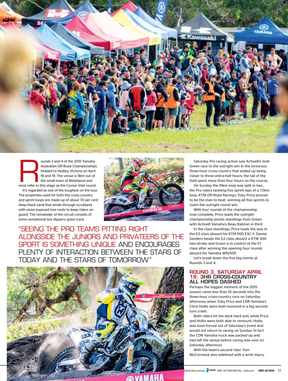 Dirt Action Preview Pages