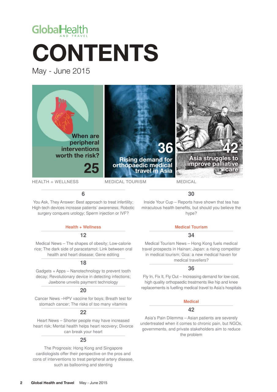 Global Health and Travel Preview Pages