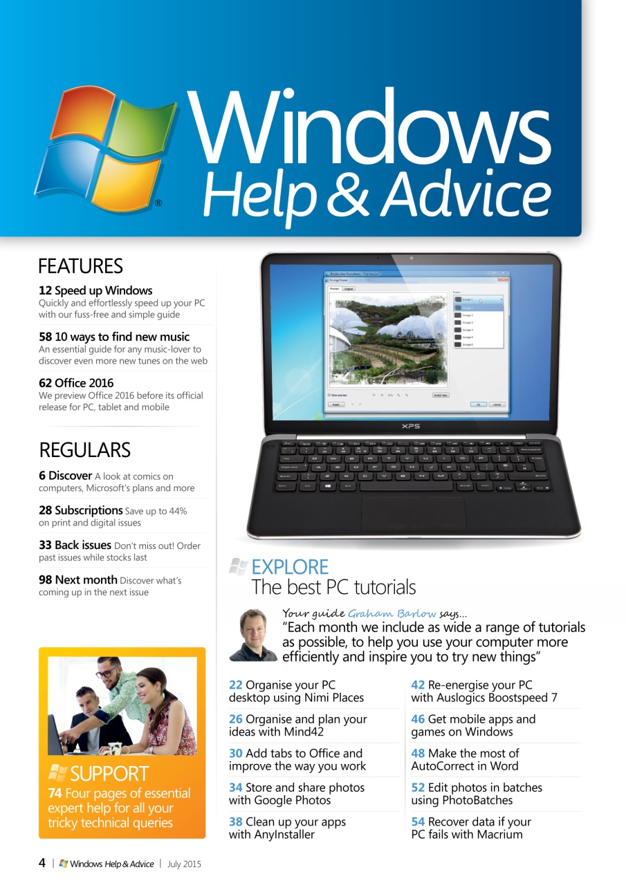Windows Help & Advice Preview Pages