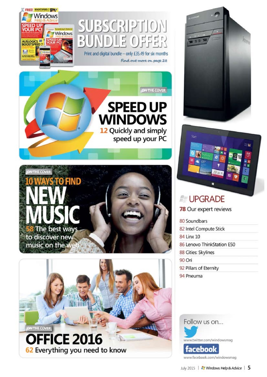 Windows Help & Advice Preview Pages