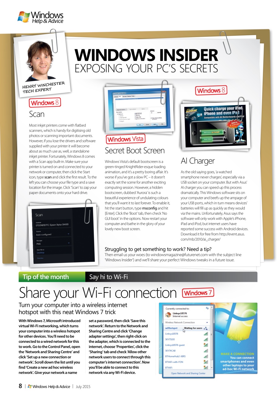 Windows Help & Advice Preview Pages