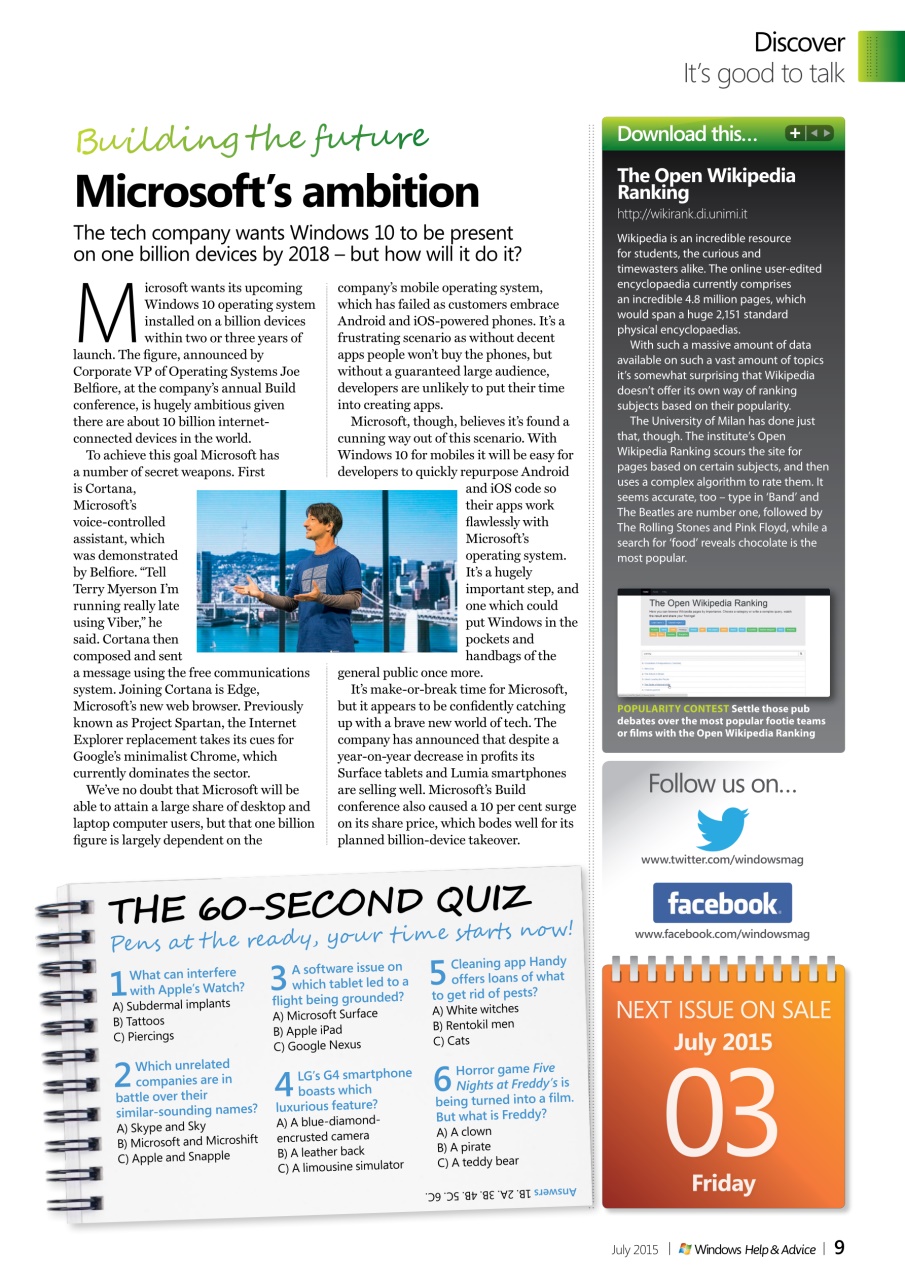 Windows Help & Advice Preview Pages