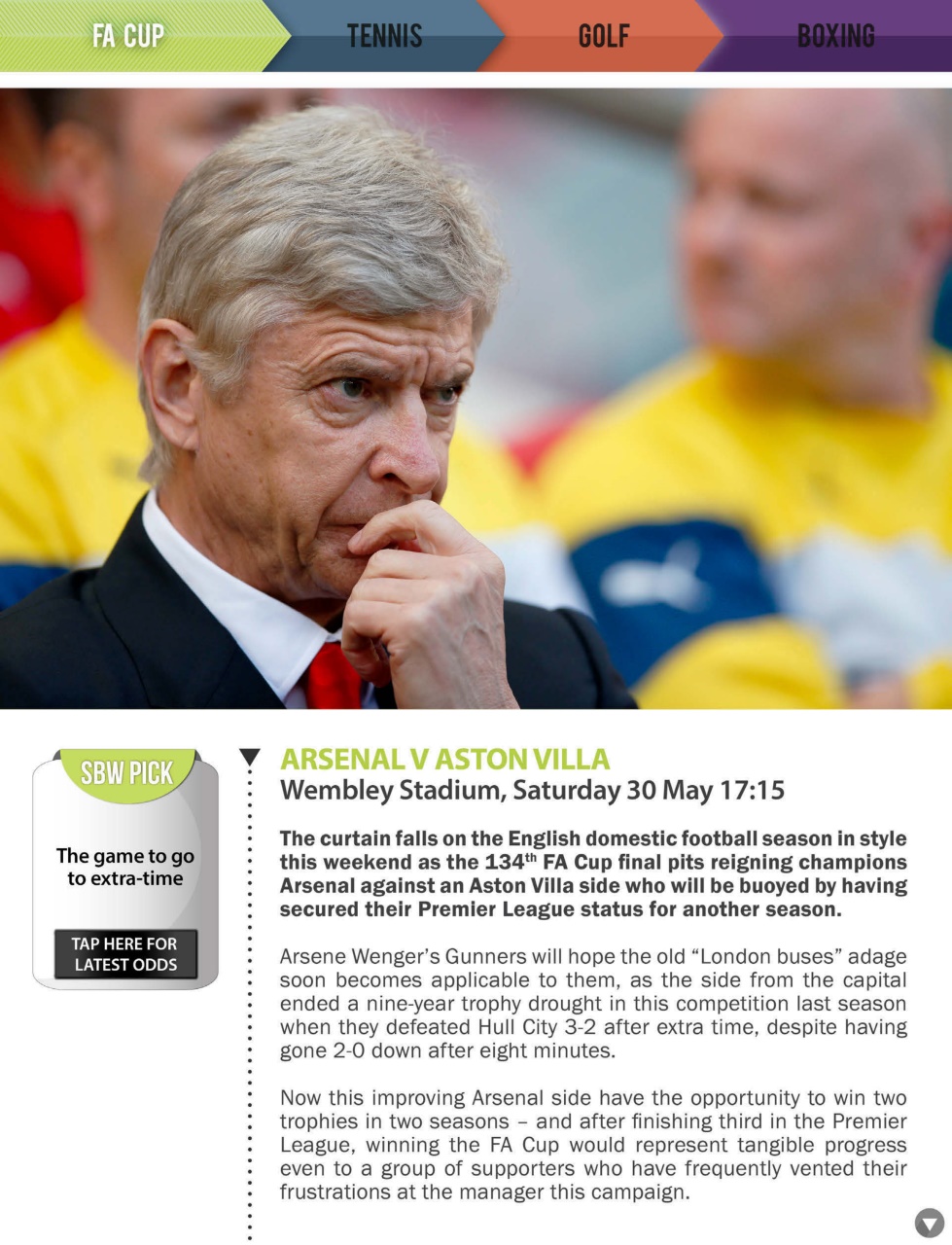 Sports Betting Weekly Preview Pages