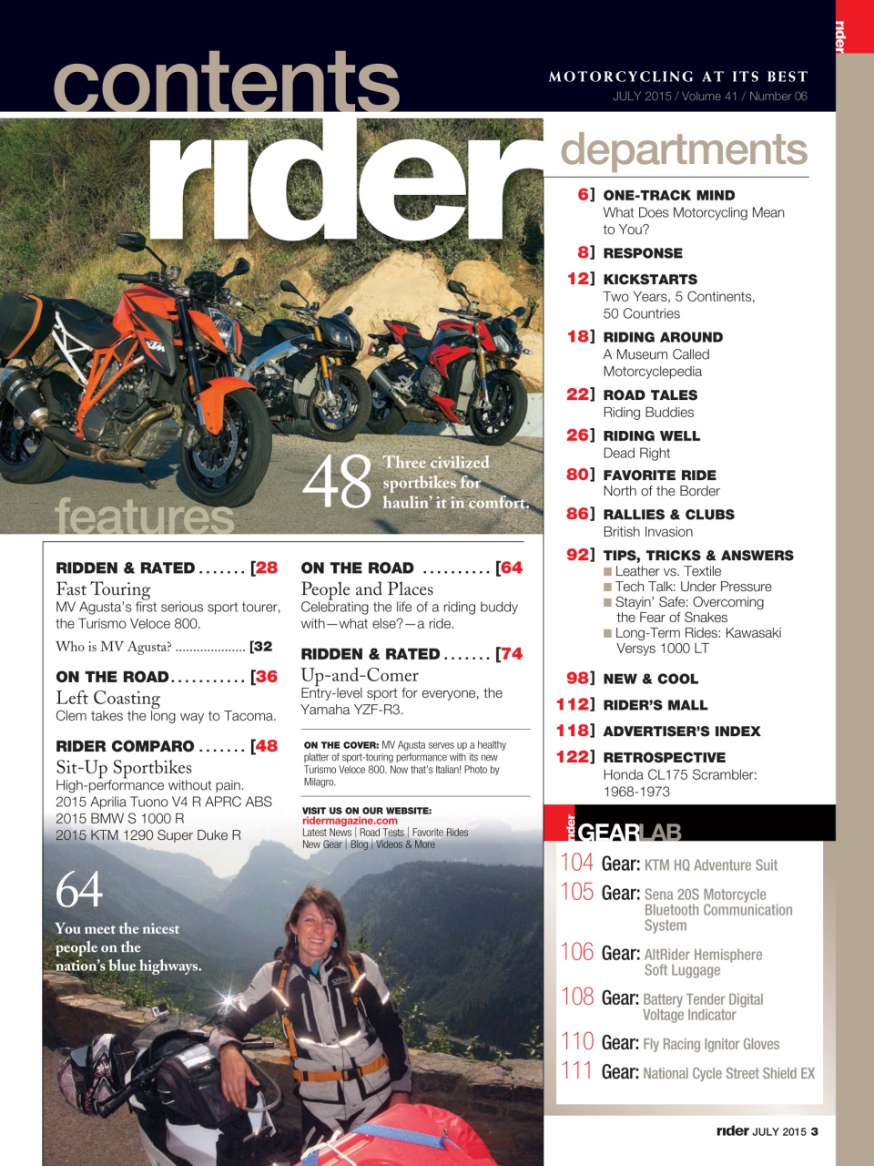 Rider Magazine Preview Pages