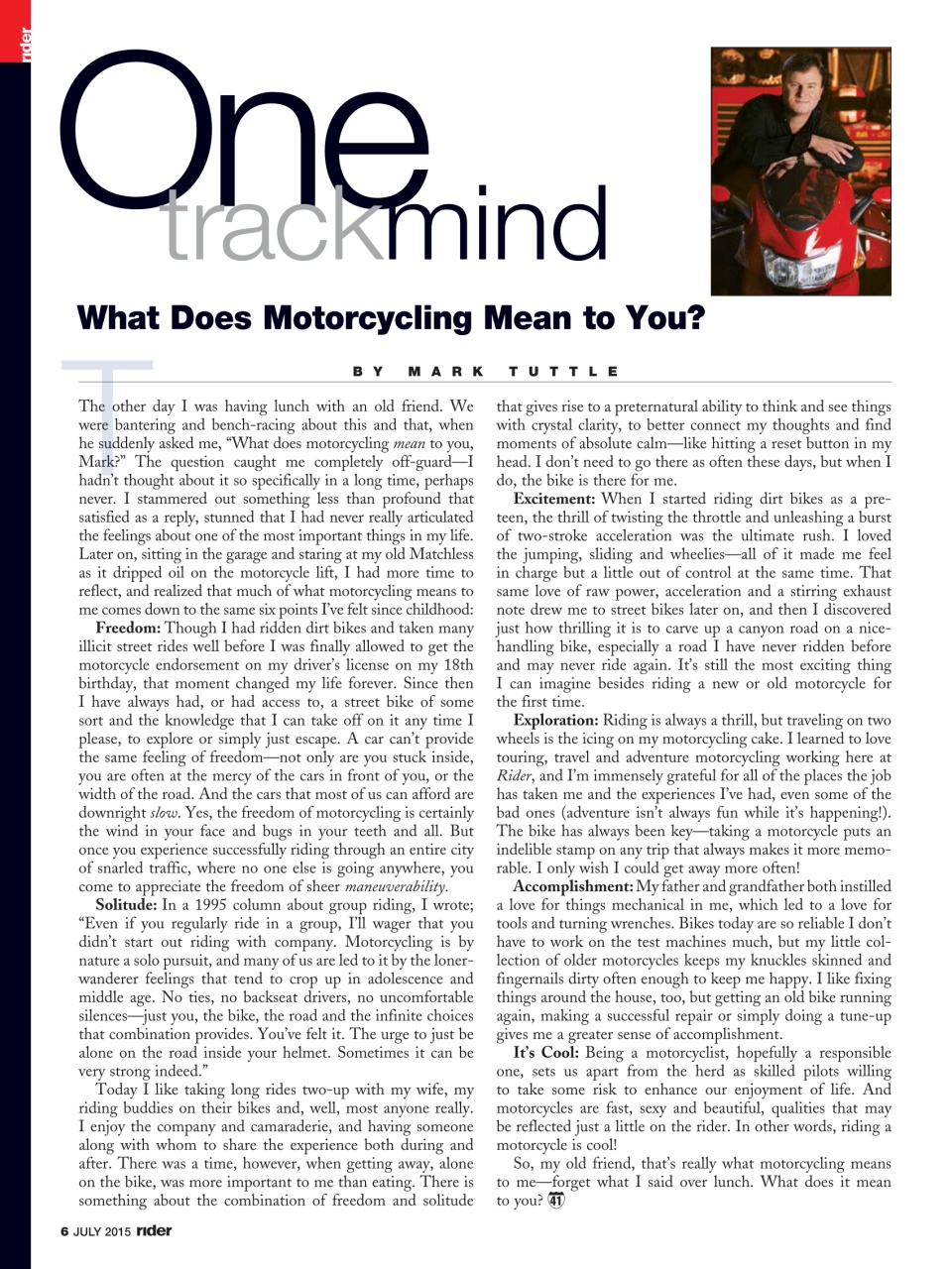 Rider Magazine Preview Pages