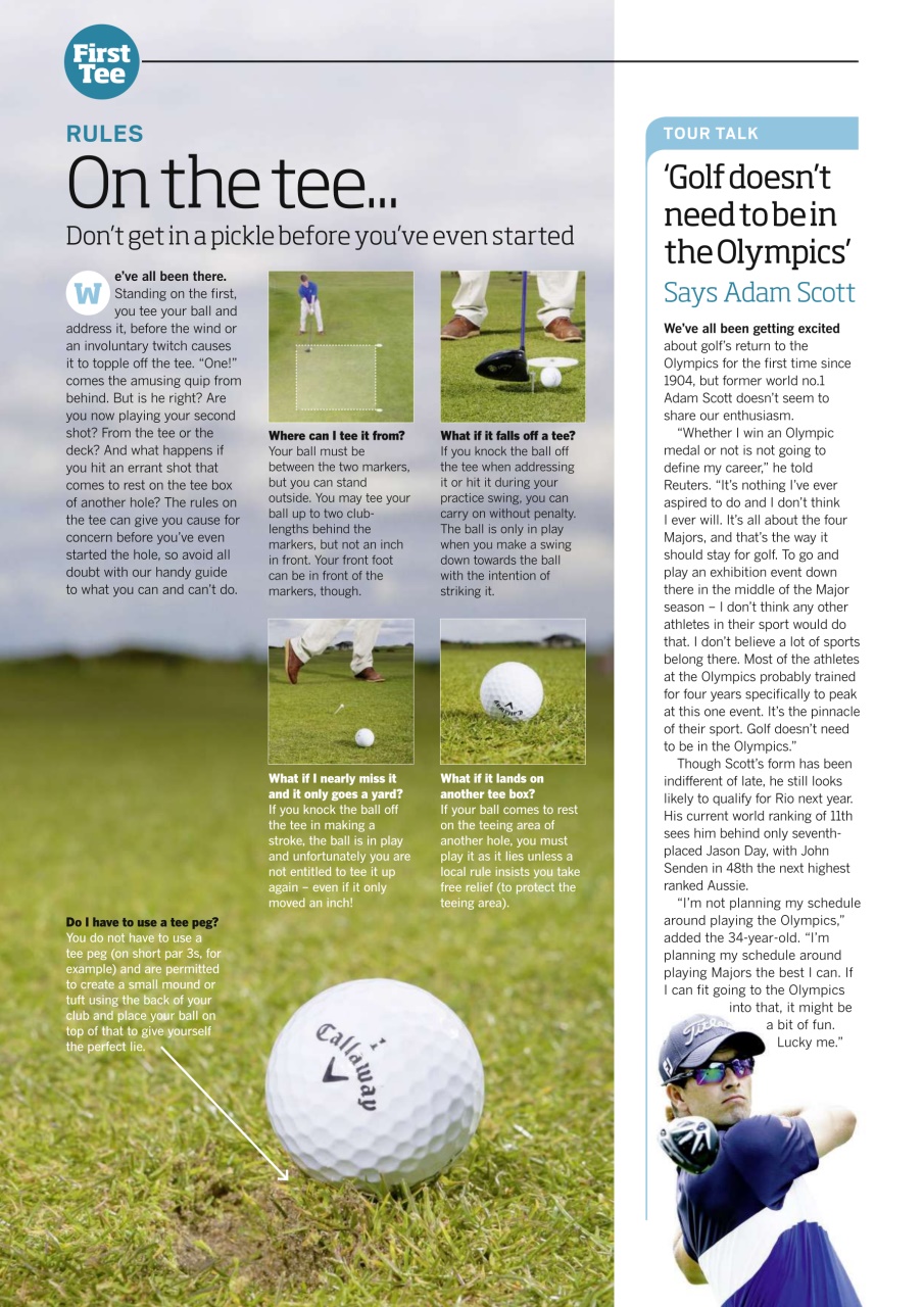Today's Golfer Preview Pages