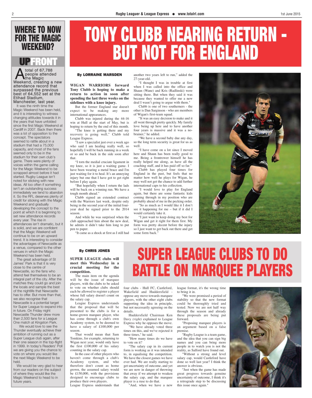 League Express Preview Pages