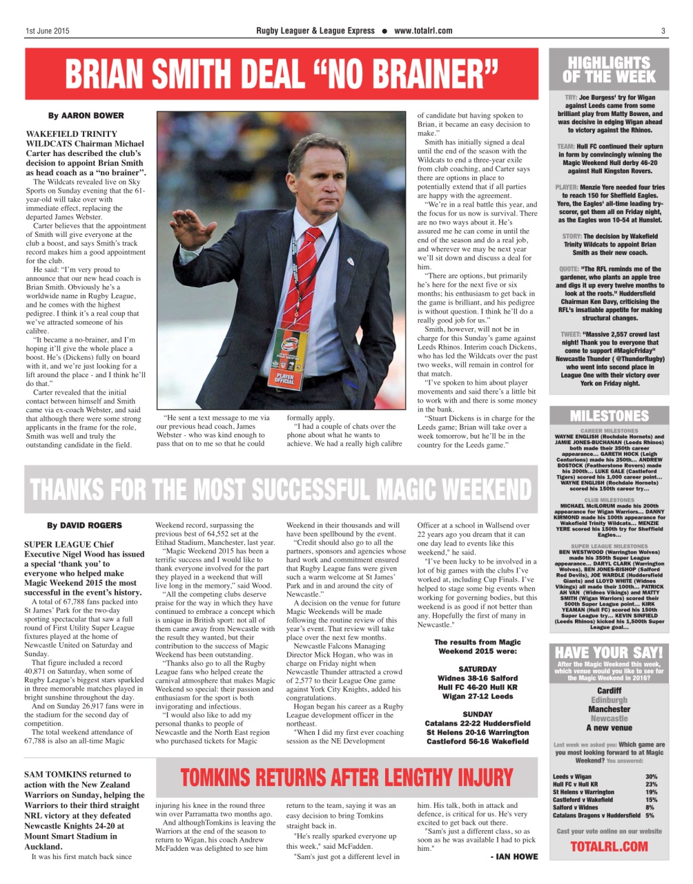 League Express Preview Pages