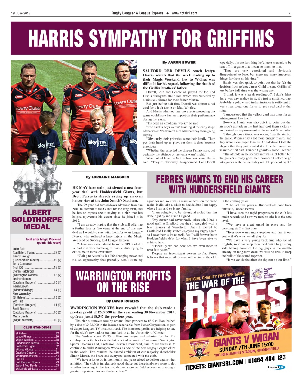 League Express Preview Pages