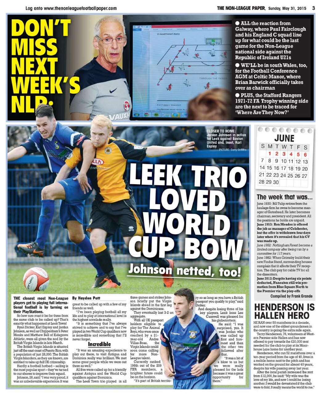 The Non-League Football Paper Preview Pages