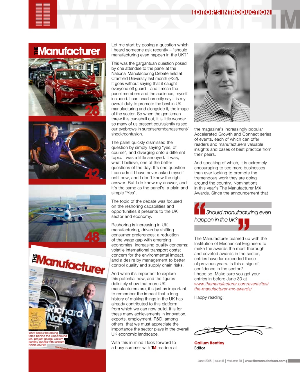 The Manufacturer Preview Pages