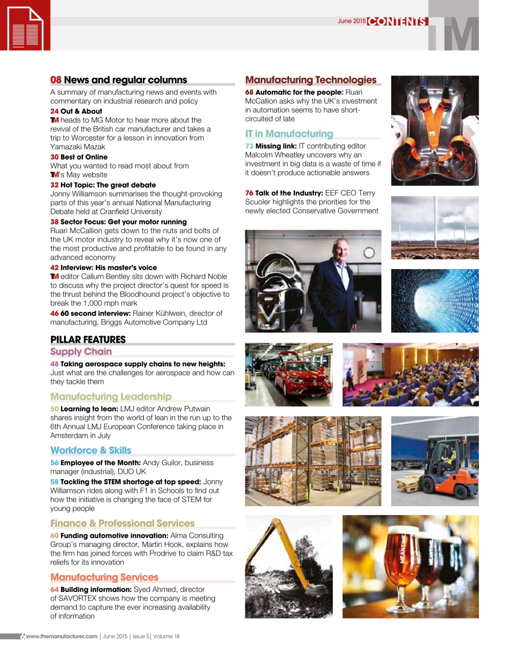 The Manufacturer Preview Pages