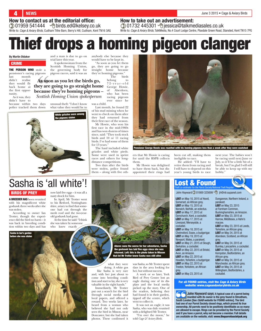 Cage & Aviary Birds Preview Pages