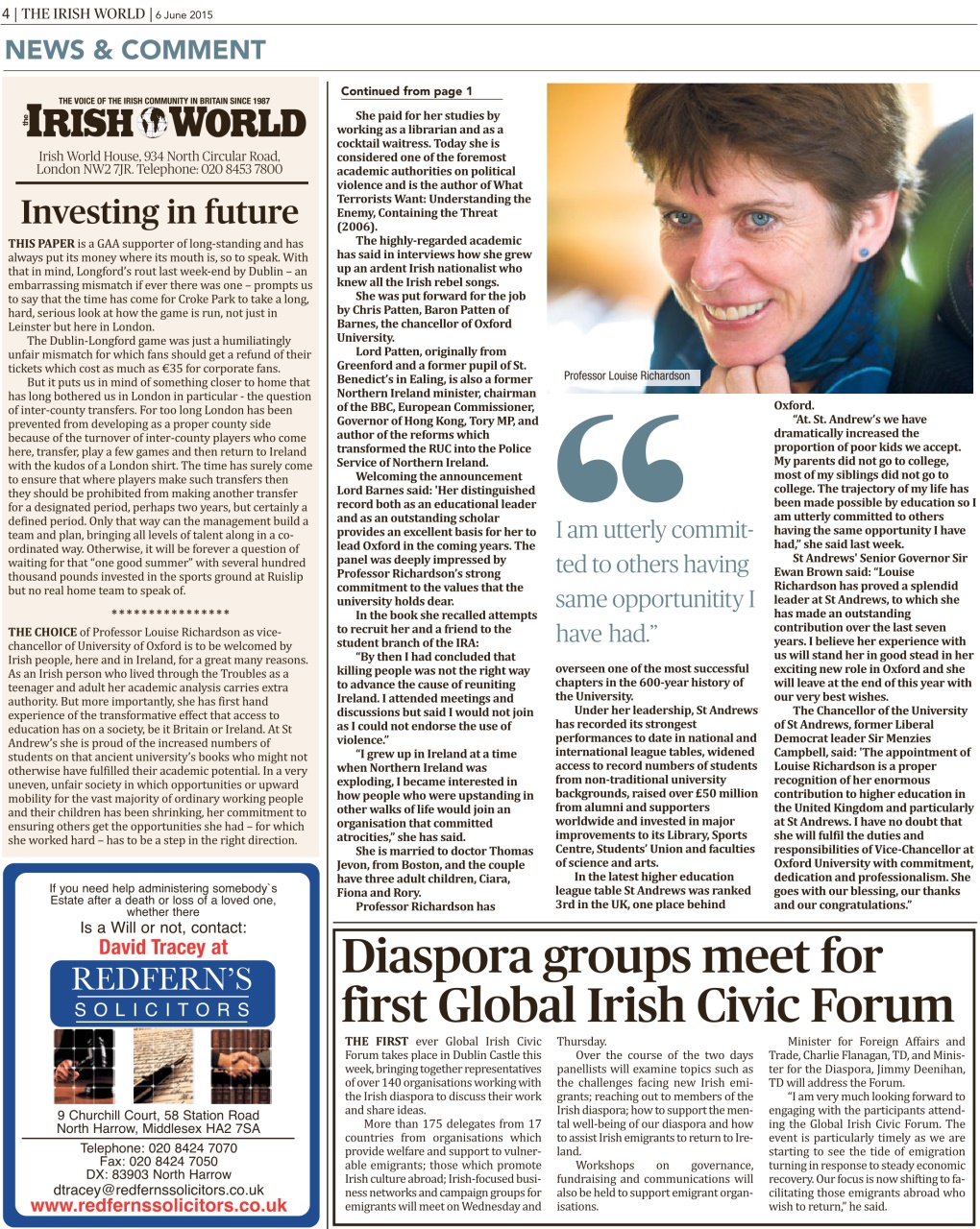 Irish World Preview Pages