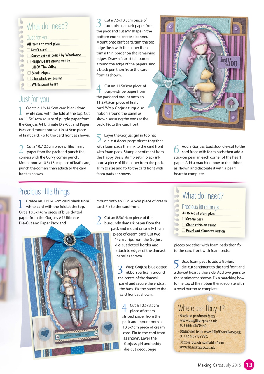 Making Cards & Papercraft Preview Pages