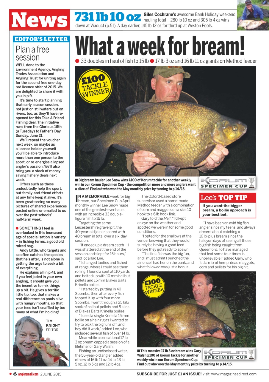 Anglers Mail Preview Pages