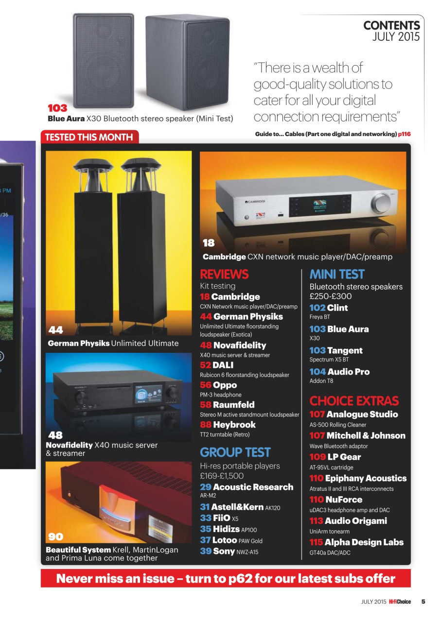 Hi-Fi Choice Preview Pages