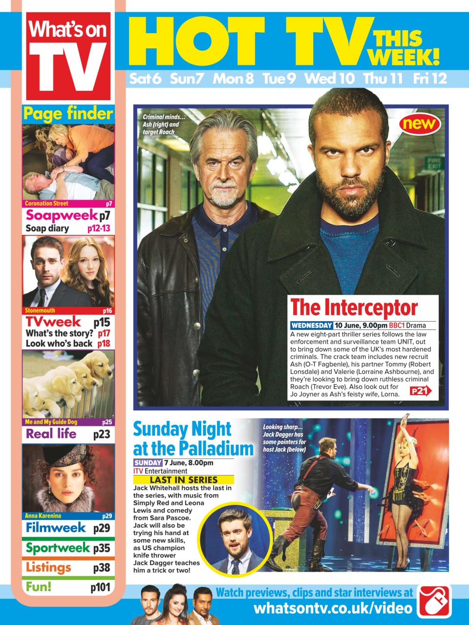 What's on TV Preview Pages