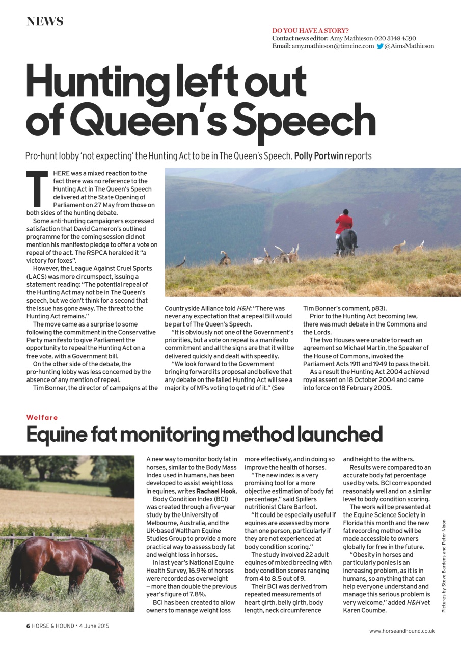 Horse & Hound Preview Pages