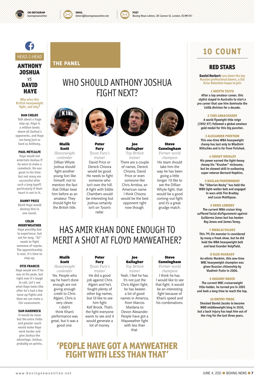 Boxing News Preview Pages