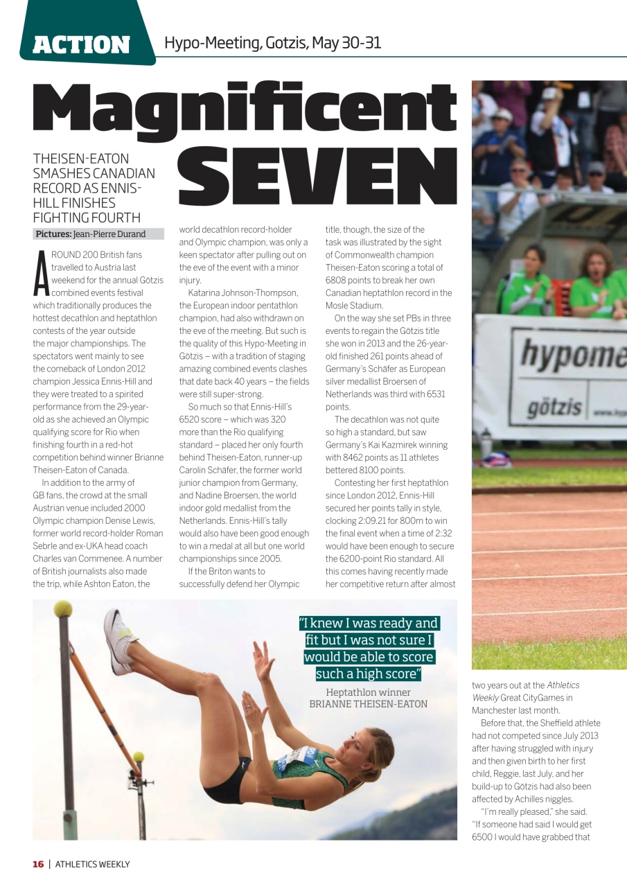 AW – Athletics Weekly Magazine Preview Pages