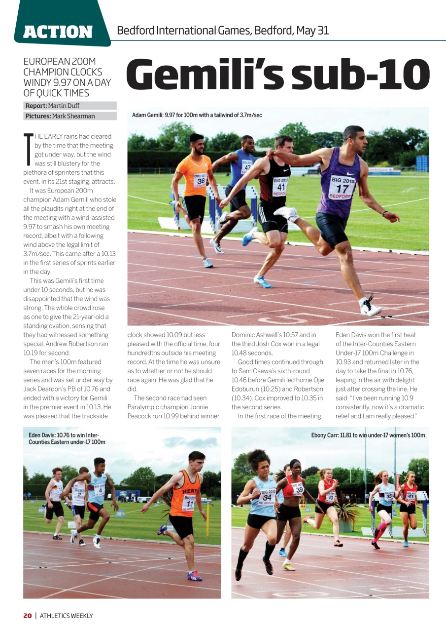 AW – Athletics Weekly Magazine Preview Pages