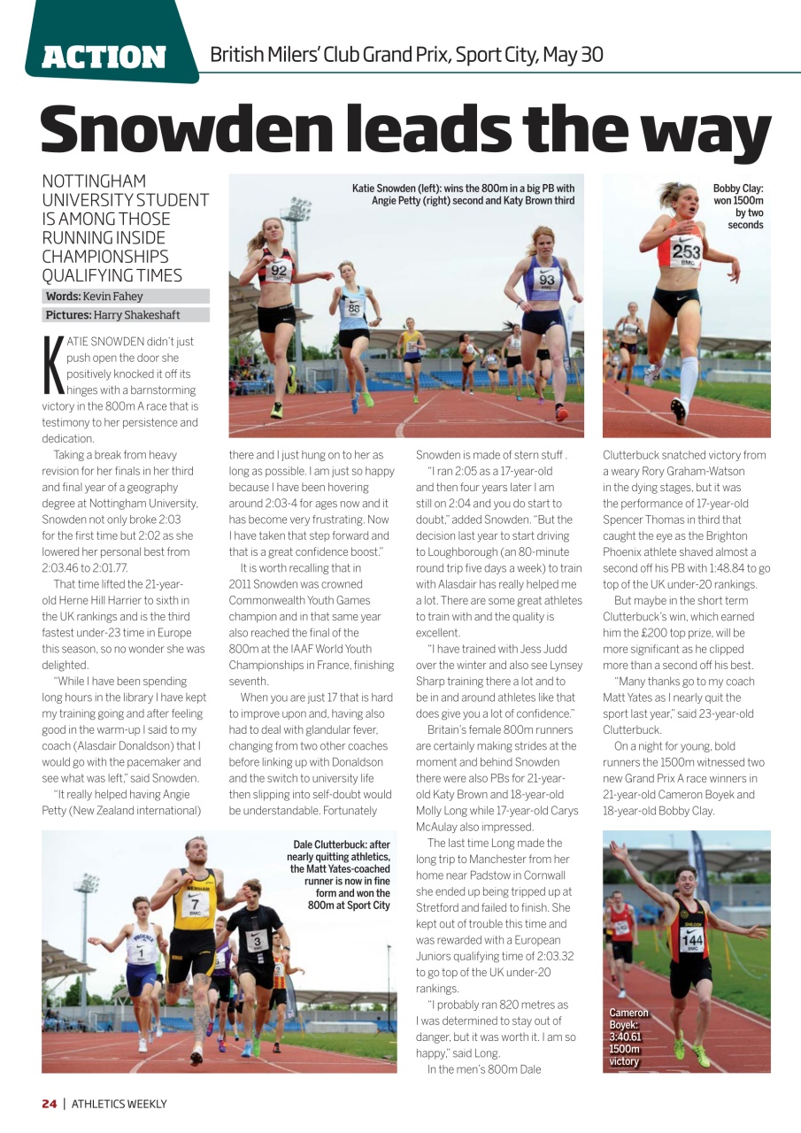 AW – Athletics Weekly Magazine Preview Pages