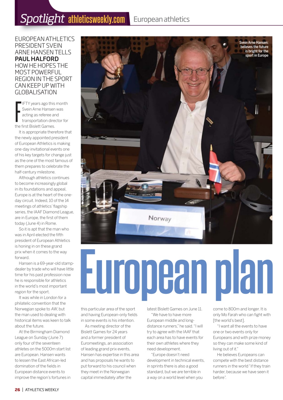 AW – Athletics Weekly Magazine Preview Pages