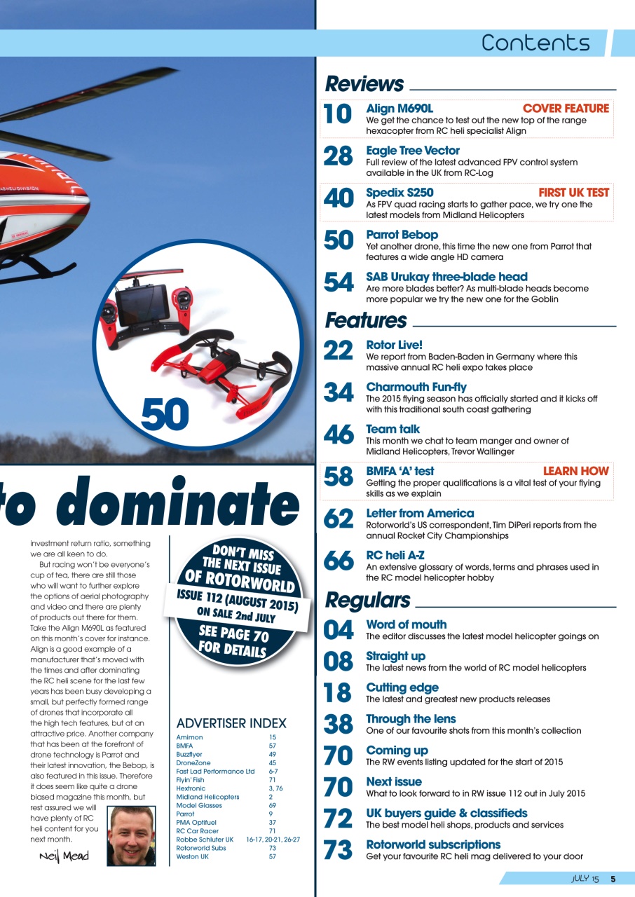 Radio Control Rotor World Preview Pages