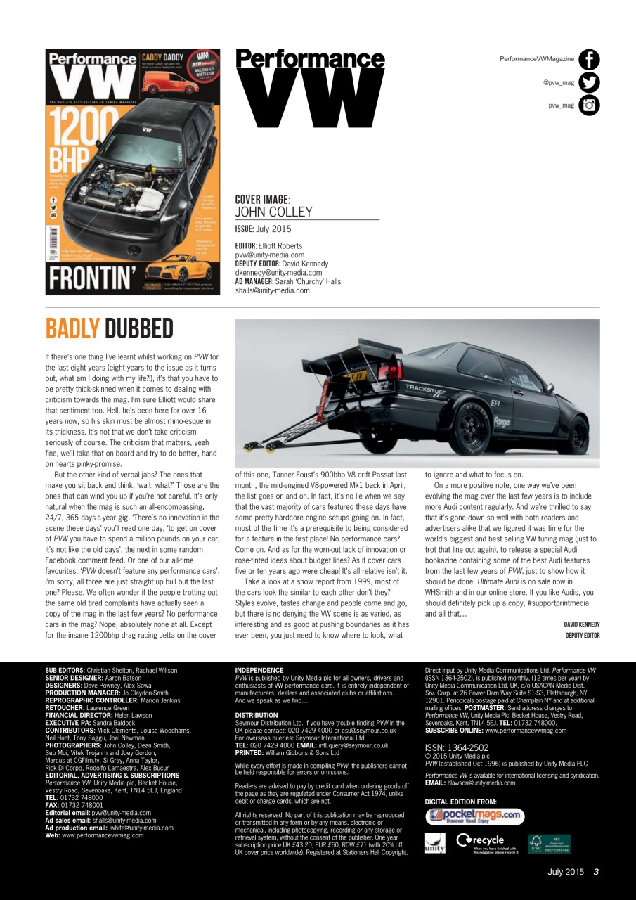 Performance VW Preview Pages