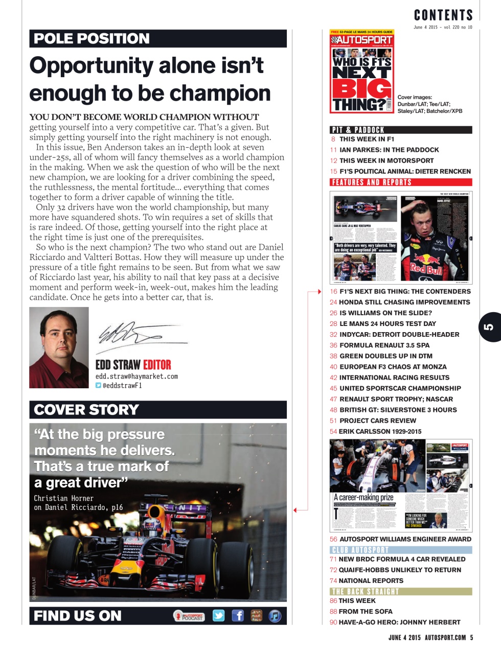 Autosport Preview Pages