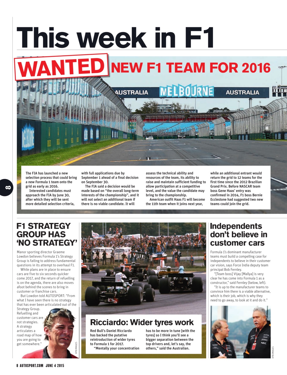 Autosport Preview Pages