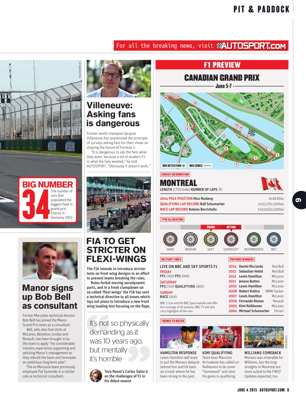 Autosport Preview Pages