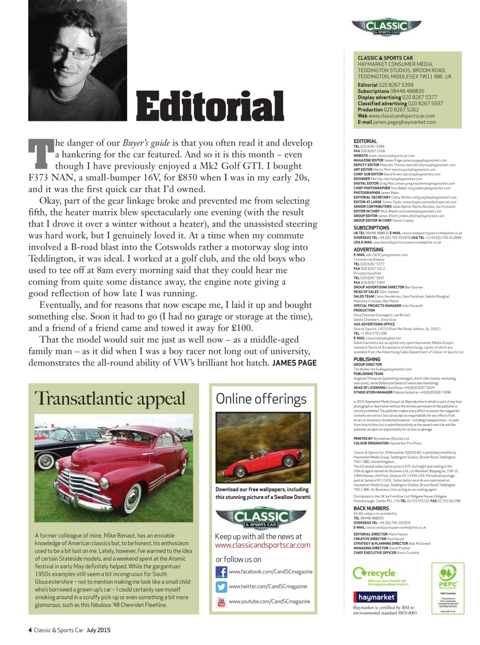 Classic & Sports Car Preview Pages