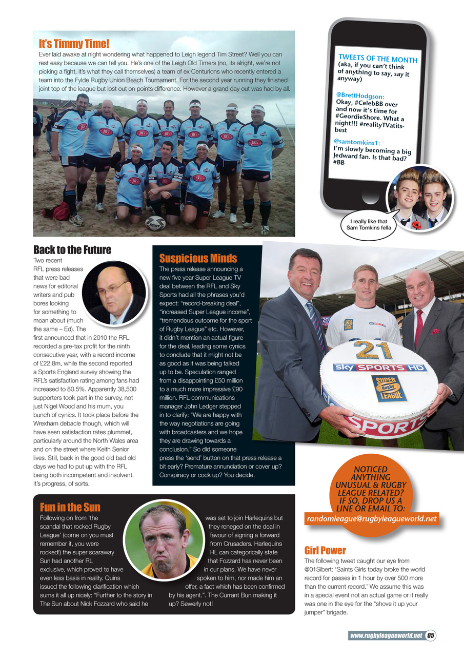 Rugby League World Preview Pages