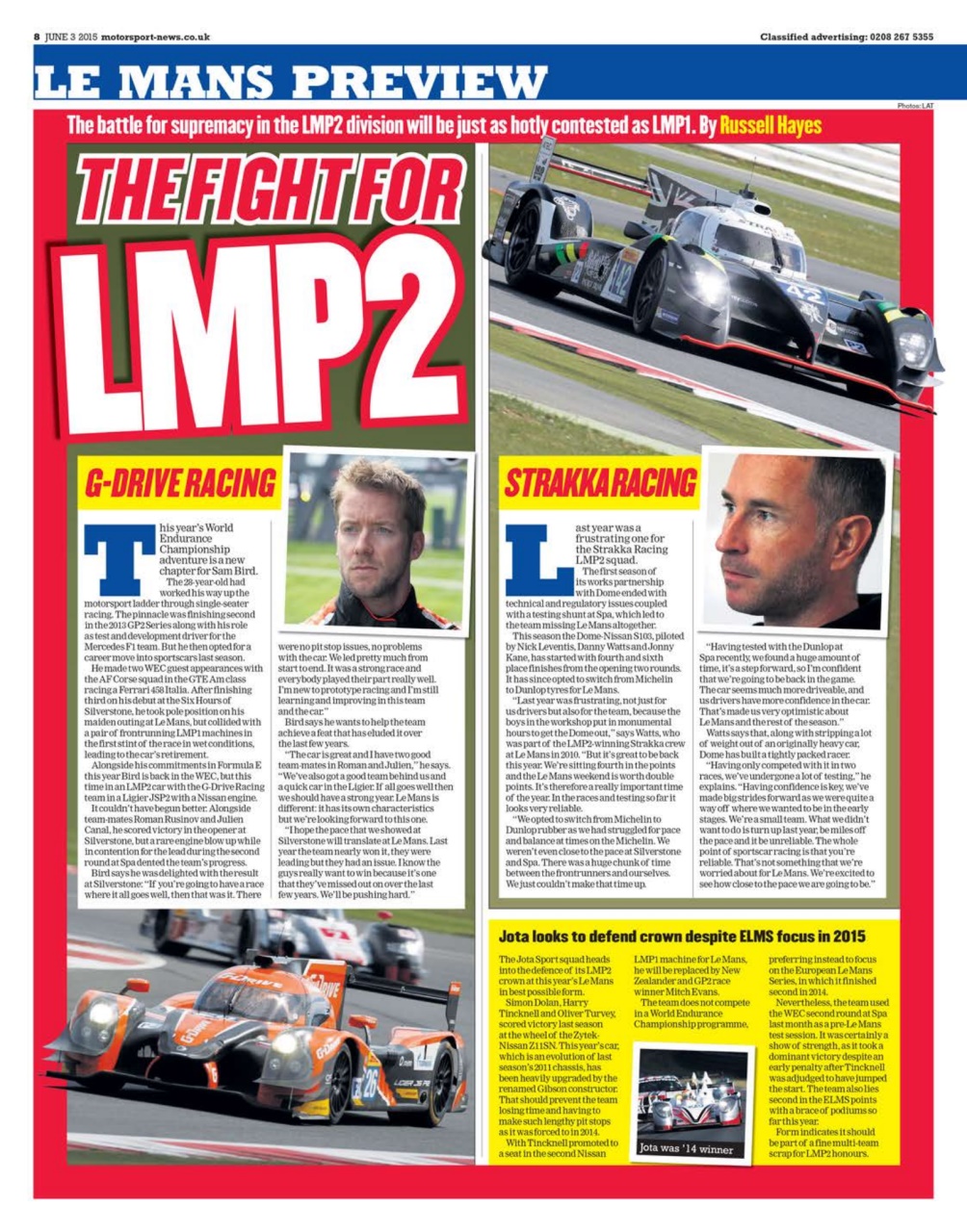 Motorsport News Preview Pages