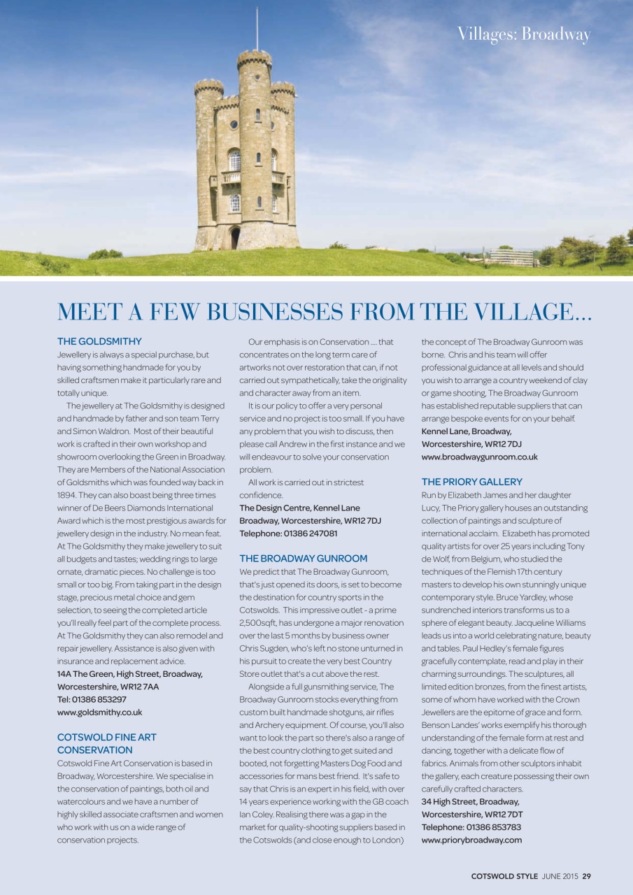 Cotswold Style Preview Pages