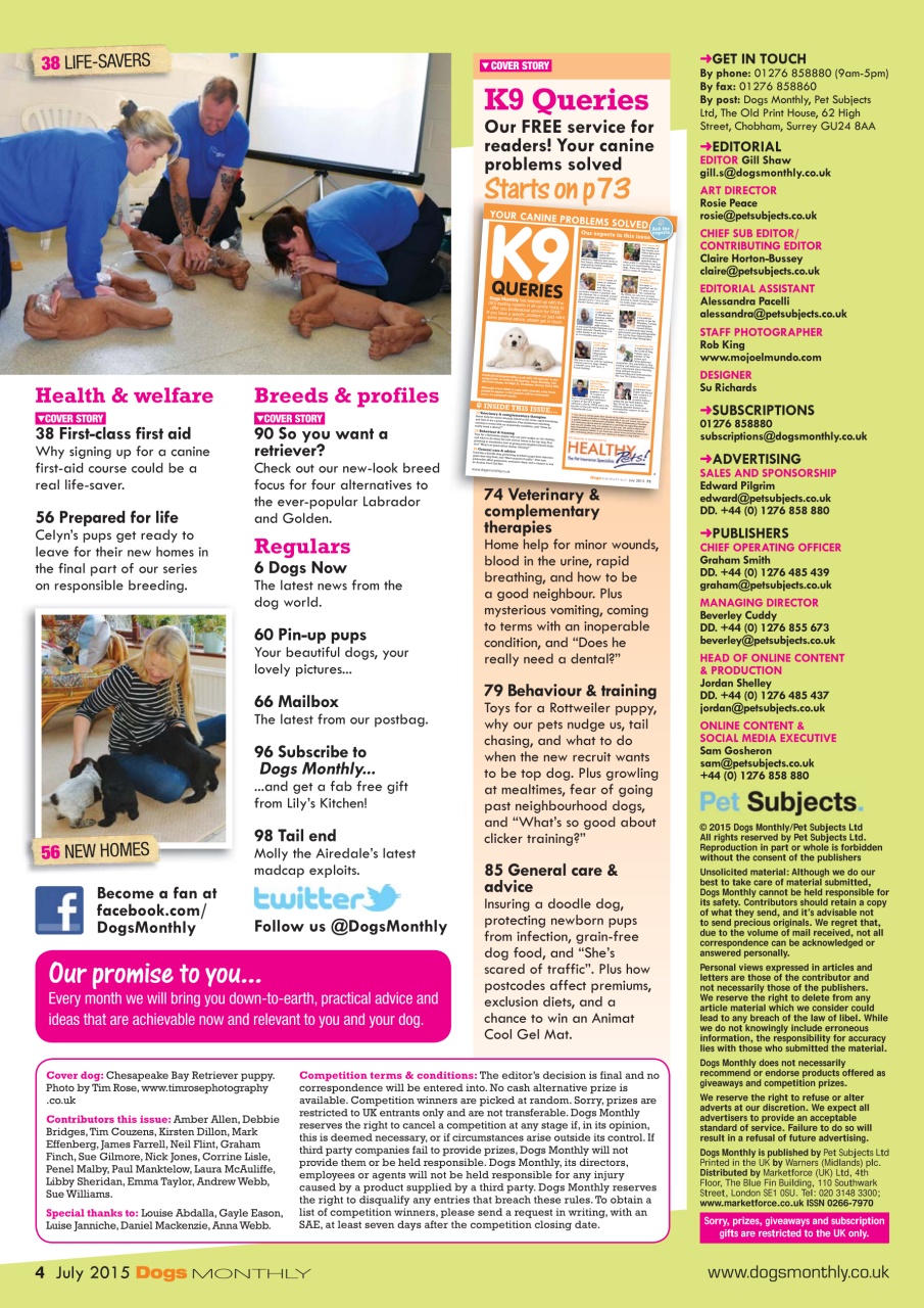 Dogs Monthly Preview Pages