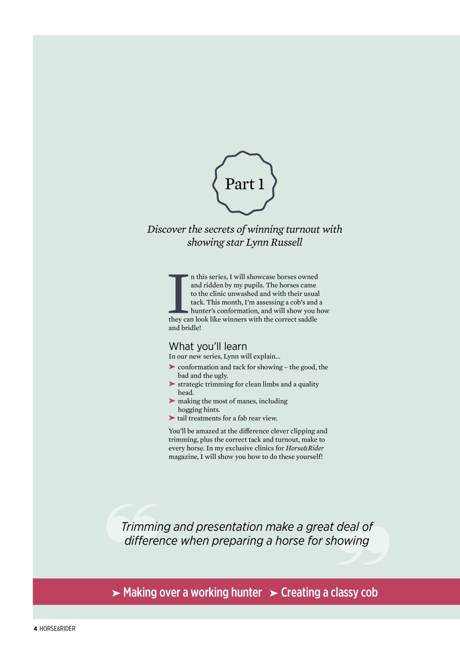 Horse&Rider Magazine - UK equestrian magazine for Horse and Rider Preview Pages