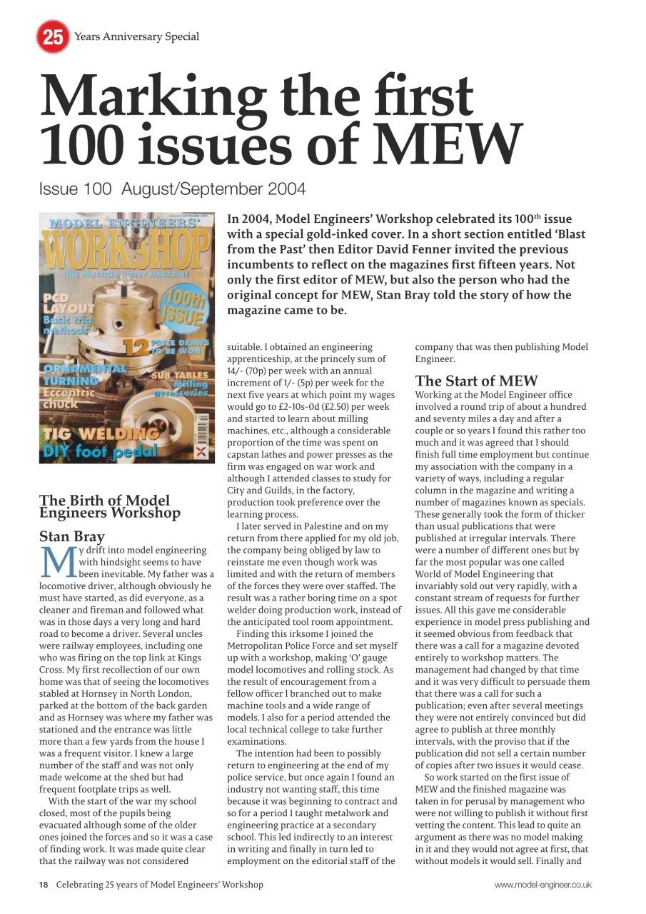 Model Engineer & Workshop Magazine Preview Pages