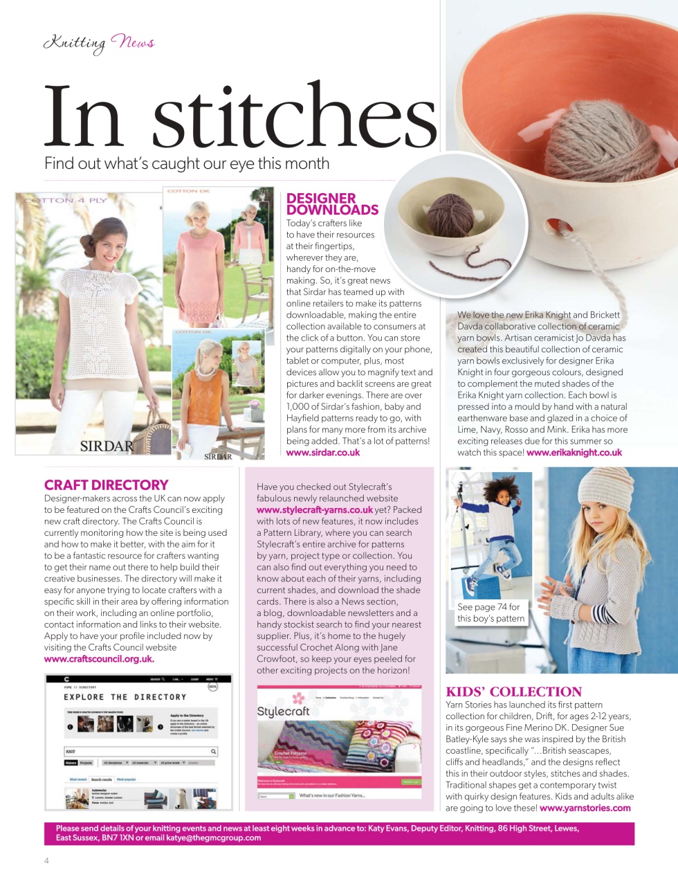 Knitting Preview Pages