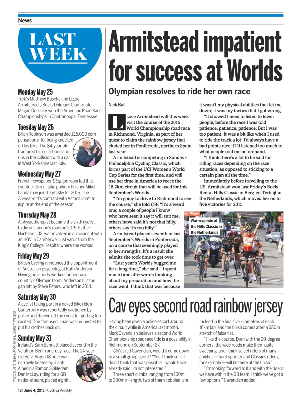 Cycling Weekly Preview Pages