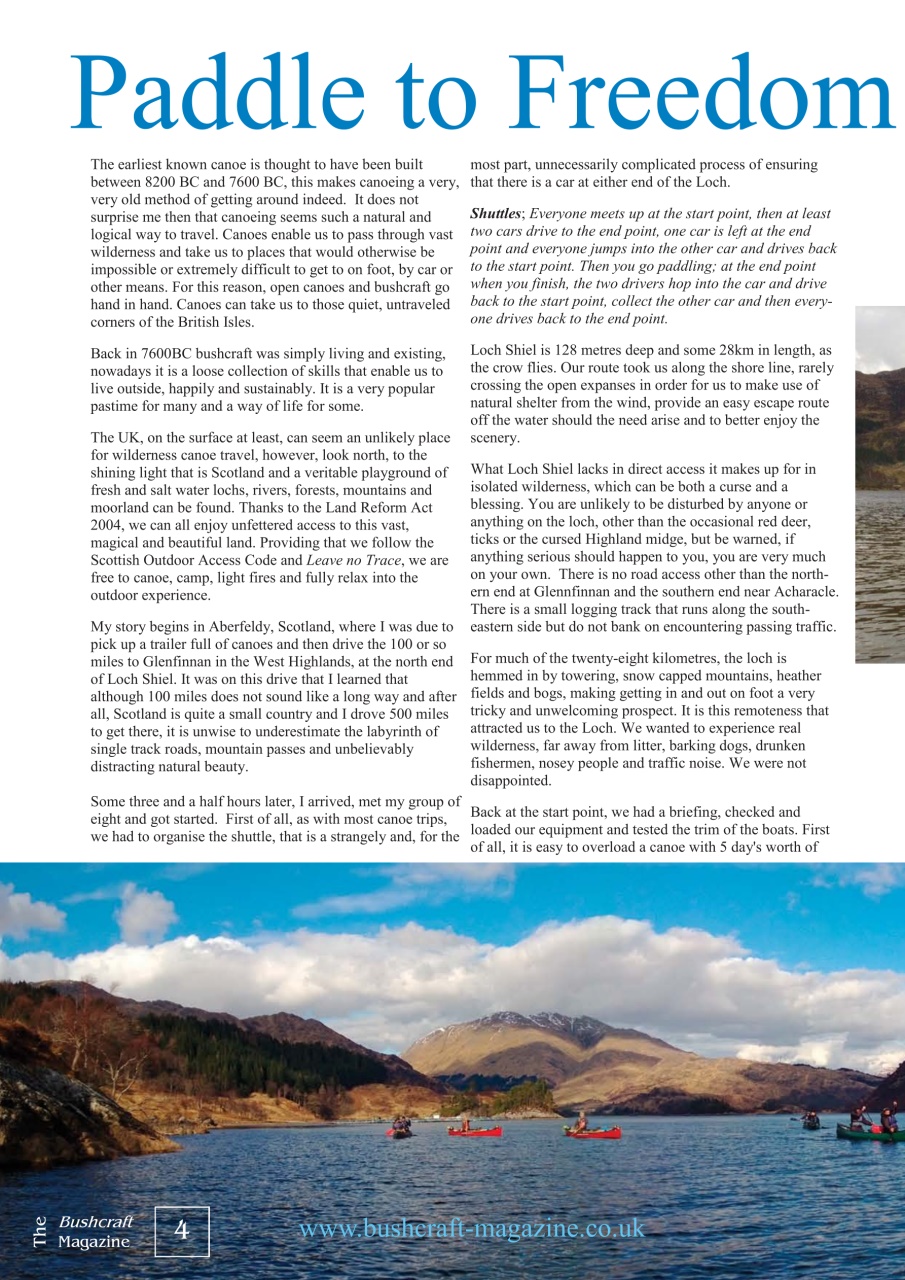Bushcraft Magazine Preview Pages