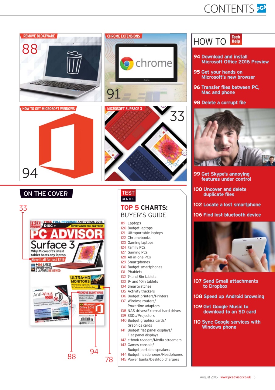 Tech Advisor Preview Pages